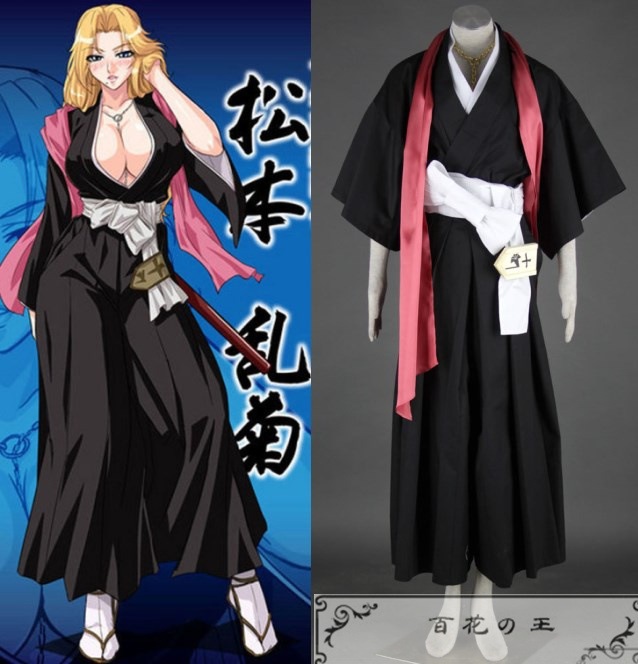 在庫品 BLEACH 死神 松本乱菊 コスプレ衣装 コスチューム_2