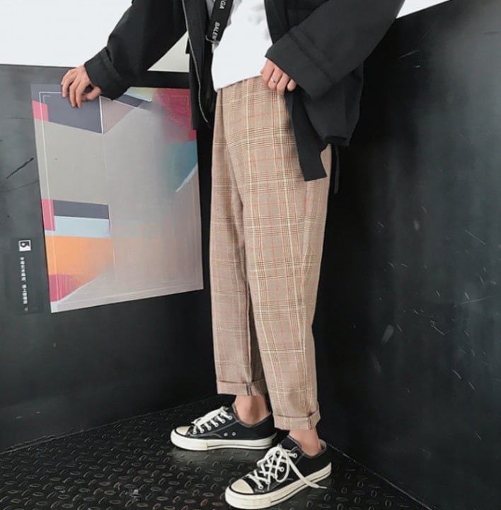 ボトムス パンツ ズボン テーパードパンツ ジョガーパンツ フルレングス 綿 かわいい カジュアル おしゃれ お洒落 レトロ チェック柄 春 夏 秋 冬 オールシーズン シーズンレス 10代 20代 ボトムス パンツ ズボン テーパードパンツ ジョガーパンツ フルレングス 綿 かわいい カジュアル おしゃれ お洒落 レトロ チェック柄 春 夏 秋 冬 オールシーズン シーズンレス 10代 20代