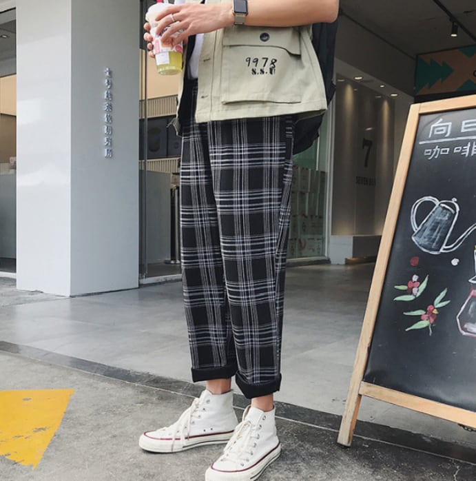 ボトムス パンツ ズボン テーパードパンツ ジョガーパンツ フルレングス 綿 かわいい カジュアル おしゃれ お洒落 レトロ チェック柄 春 夏 秋 冬 オールシーズン シーズンレス 10代 20代 ボトムス パンツ ズボン テーパードパンツ ジョガーパンツ フルレングス 綿 かわいい カジュアル おしゃれ お洒落 レトロ チェック柄 春 夏 秋 冬 オールシーズン シーズンレス 10代 20代