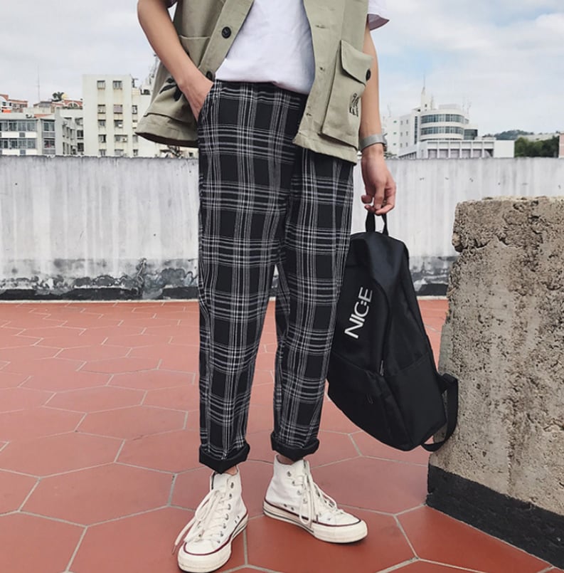 ボトムス パンツ ズボン テーパードパンツ ジョガーパンツ フルレングス 綿 かわいい カジュアル おしゃれ お洒落 レトロ チェック柄 春 夏 秋 冬 オールシーズン シーズンレス 10代 20代 ボトムス パンツ ズボン テーパードパンツ ジョガーパンツ フルレングス 綿 かわいい カジュアル おしゃれ お洒落 レトロ チェック柄 春 夏 秋 冬 オールシーズン シーズンレス 10代 20代