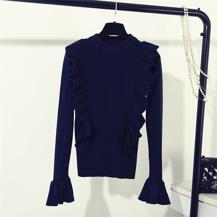 ラウンドネックプルオーバーニット 0010 ラウンドネックプルオーバーニット 0010