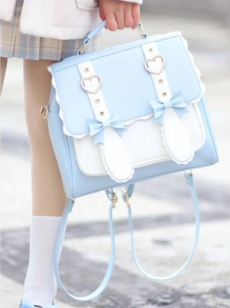 うさ耳リボンハートリングバッグ【3WAY】