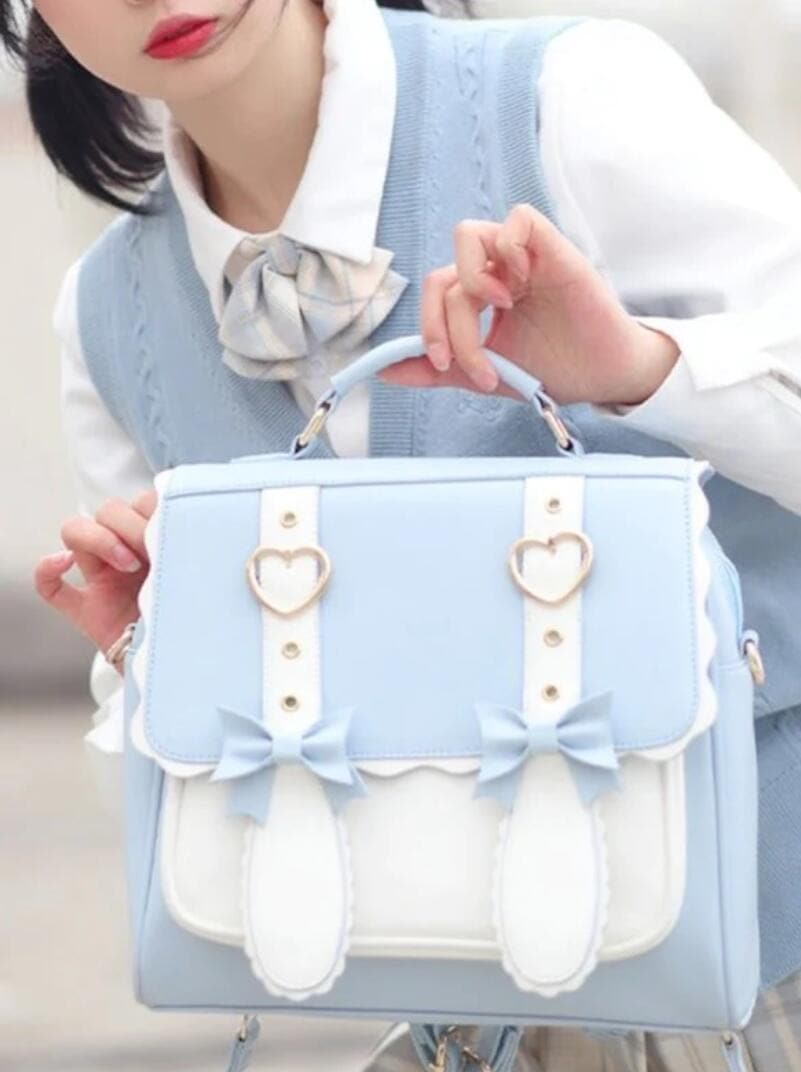 うさ耳リボンハートリングバッグ【3WAY】