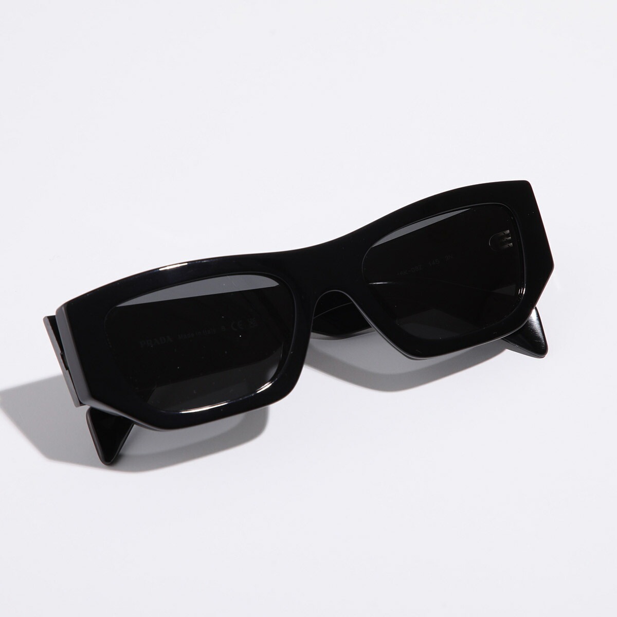 PRADA プラダ サングラス SPR A01 メンズ スクエア型 セルフレーム フルリム ロゴ アイウェア 16K-08Z