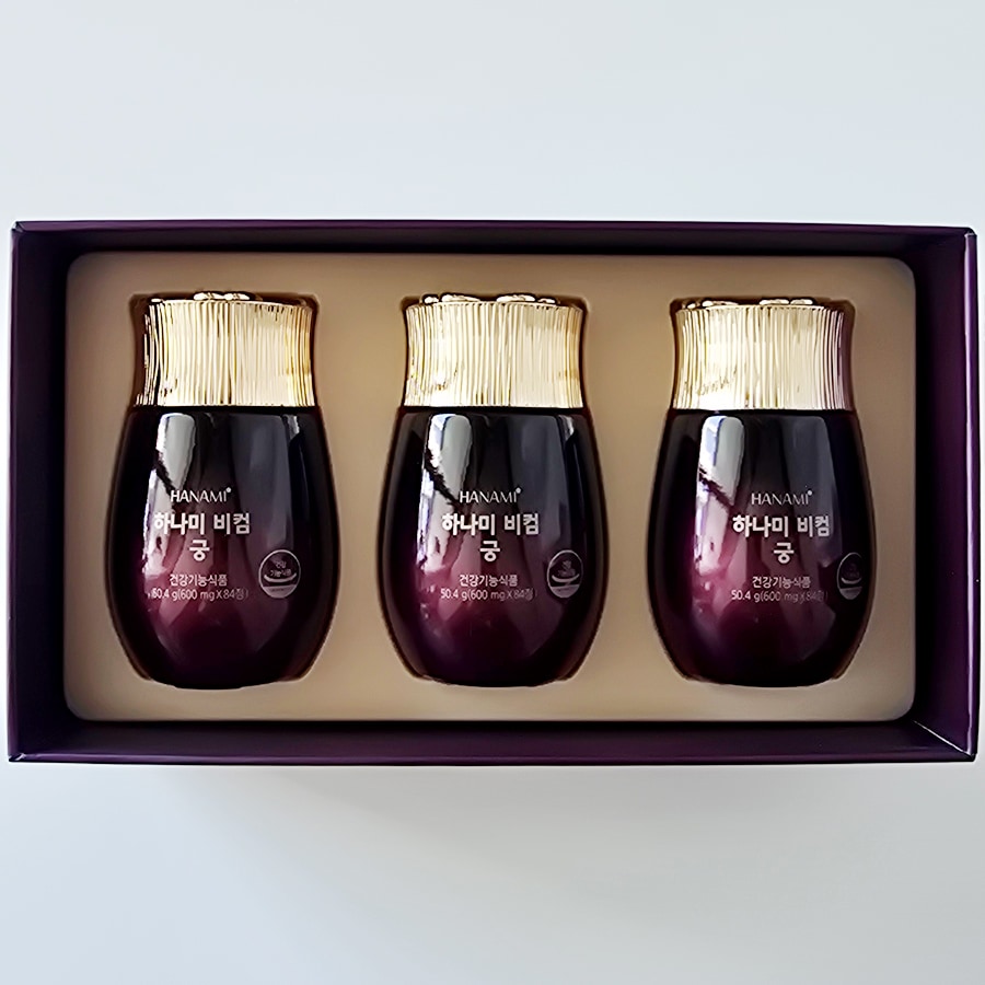 はなみビコム宮 (600mg x 84錠 x 3本 (12週間分)) /女性向け 健康補助食品/エイジングケアサプリ/HANAMI BCOM