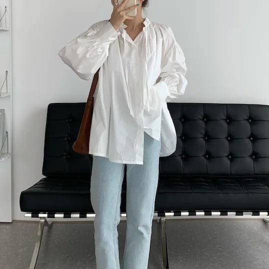 3color レディース トップス シャツブラウス シャツ ブラウス ボウタイ付き シャーリング