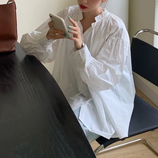 3color レディース トップス シャツブラウス シャツ ブラウス ボウタイ付き シャーリング