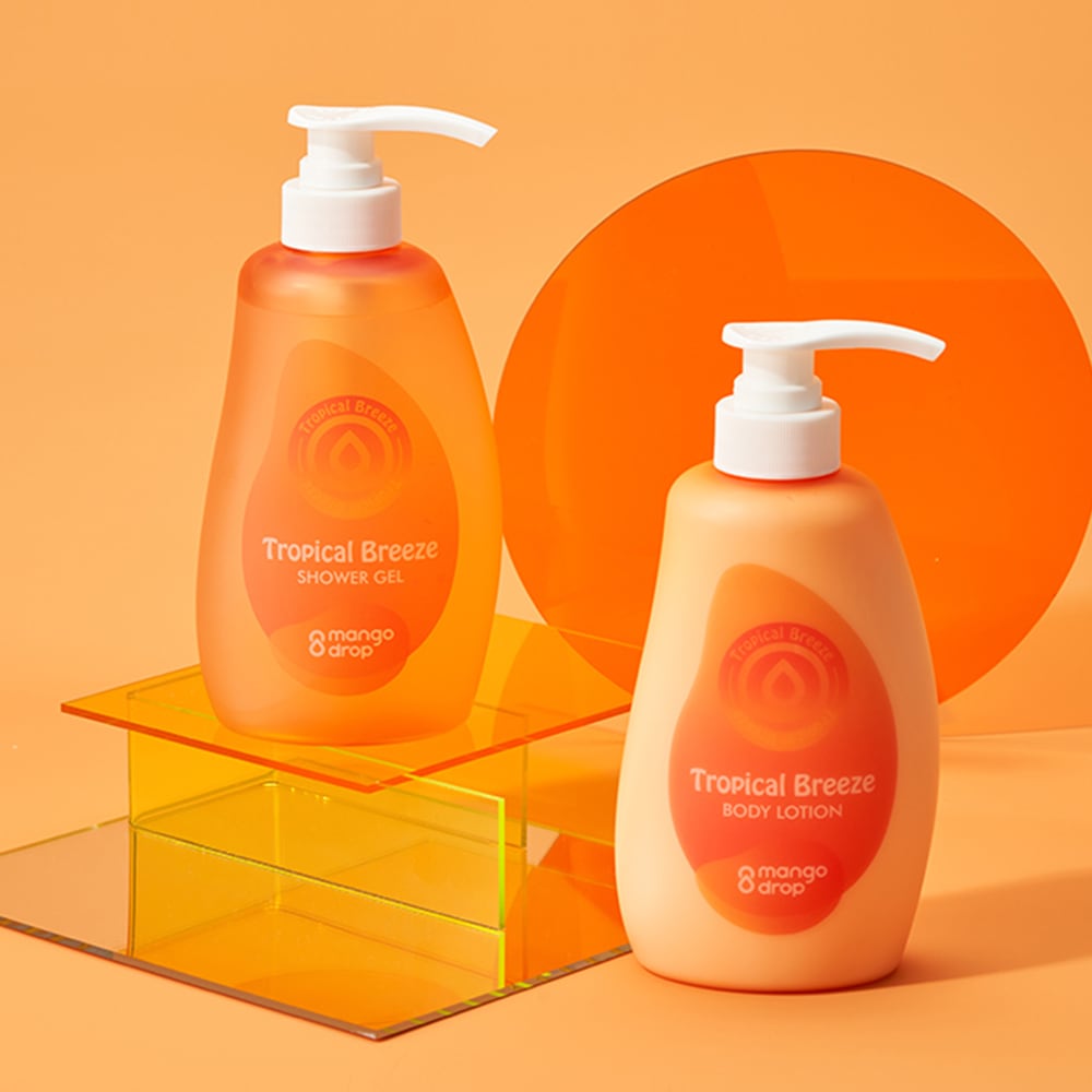 マンゴードロップ 바디 케어 세트 트로피컬브리즈 (샤워젤+바디로션) 500ml マンゴードロップ 바디 케어 세트 트로피컬브리즈 (샤워젤+바디로션) 500ml