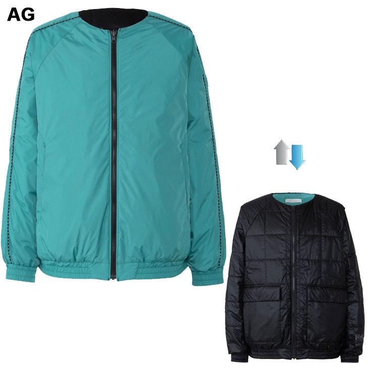 中わたブルゾン リバーシブル メンズ レディース 防寒 アウター/HH12382【ギフト不可】