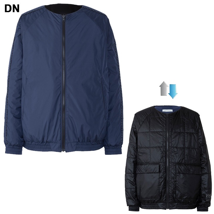 中わたブルゾン リバーシブル メンズ レディース 防寒 アウター/HH12382【ギフト不可】
