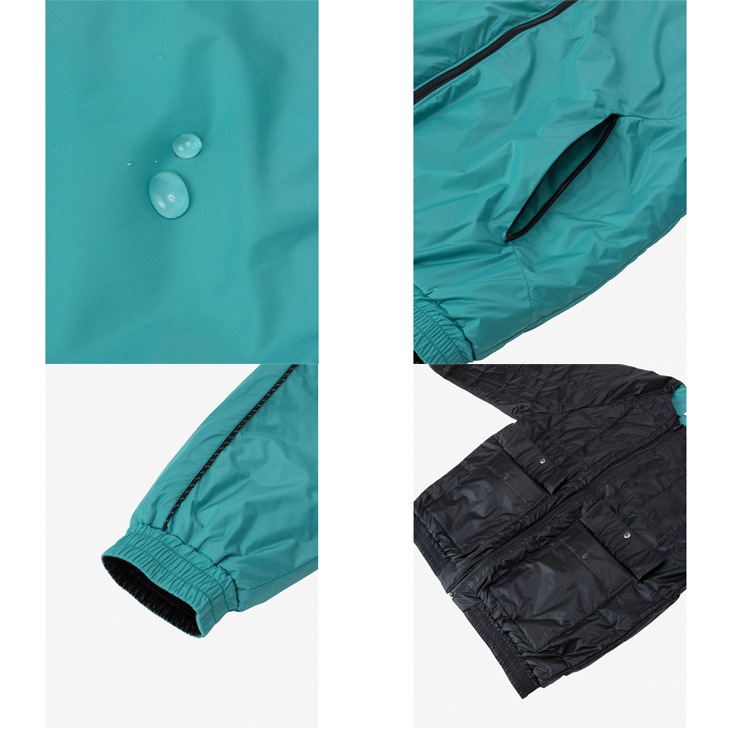 中わたブルゾン リバーシブル メンズ レディース 防寒 アウター/HH12382【ギフト不可】