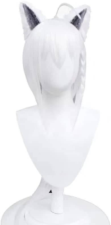 本日まで限定値下げ【フルセット：衣装+ウィッグ+靴+耳尻尾】白上フブキ コスプレ バーチャルY0uTuber風 白上フブキ コスチューム 耳とお尻尾付き