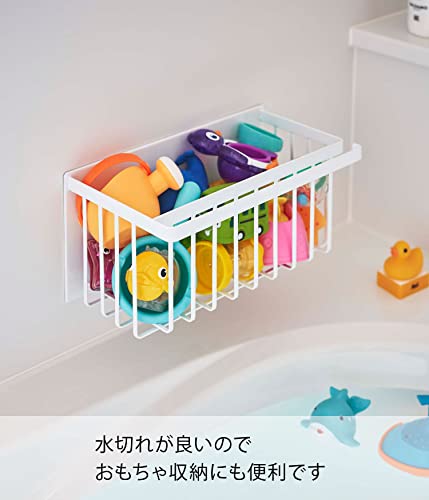 山崎実業(Yamazaki) マグネット バスルームバスケット ホワイト 約W31XD17XH15cm タワー tower 浴室 収納ラック 5542 山崎実業(Yamazaki) マグネット バスルームバスケット ホワイト 約W31XD17XH15cm タワー tower 浴室 収納ラック 5542