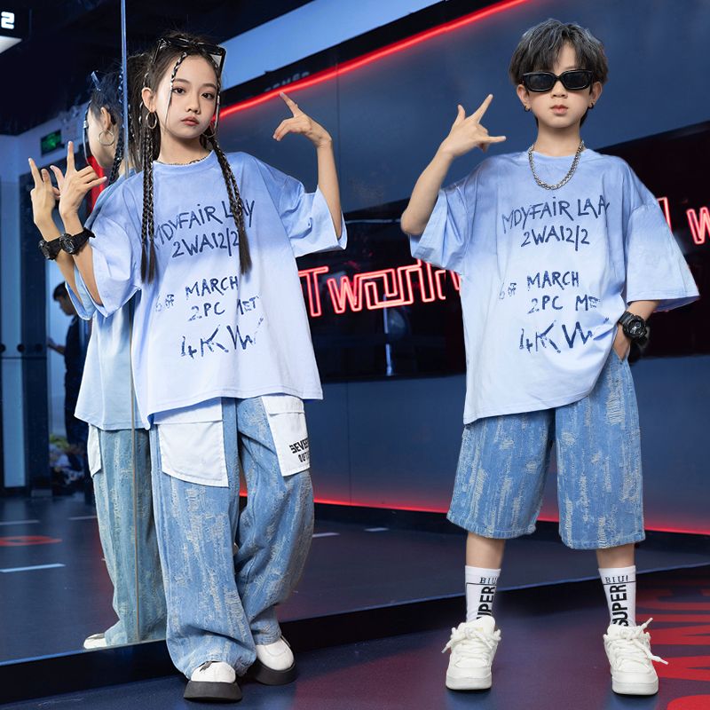 街のダンスの子供のファッション服の子供服のhiphop子供服のドラムの演出服の男の子のヒップホップダンスの演出服 街のダンスの子供のファッション服の子供服のhiphop子供服のドラムの演出服の男の子のヒップホップダンスの演出服