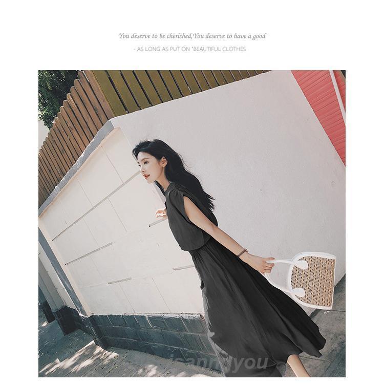 シフォンワンピース ロング丈 ワンピース 半袖 ベルト付き ワンピ 夏 レディース