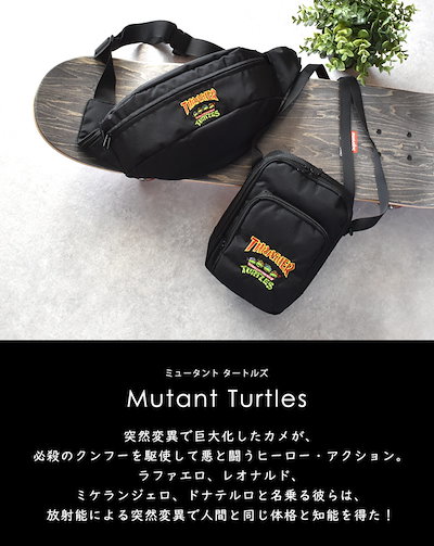 未使用　レア！完売品　スラッシャー×タートルズ　コラボ　3ベルト　デイバッグ Qoo10] スラッシャー ミュータント タートルズ TURTLES : バッグ