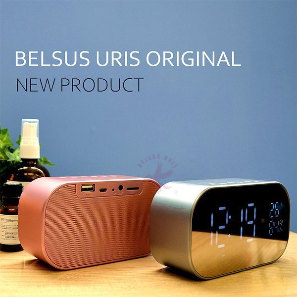 BELSUS URIS　ワイヤレススピーカー　デジタル時計　Bluetooth