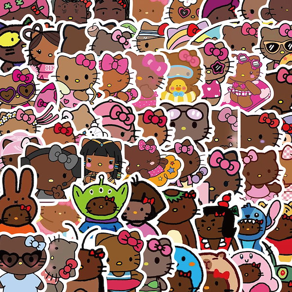 Qoo10] 66枚のかわいい日焼けキティアニメキャラ