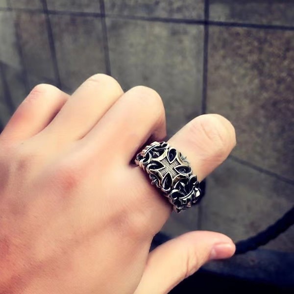 Qoo10] 新しい S925 シルバーヒップホップ横