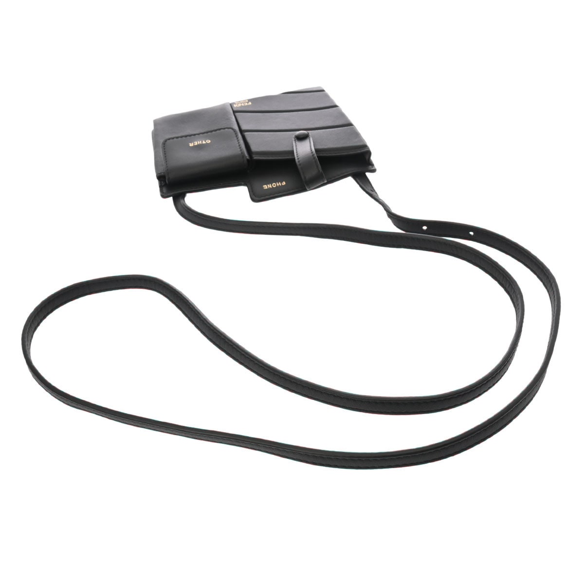 フォンケース ブラック 8BS026 レディース レザー ショルダーバッグ Aランク 中古 銀蔵