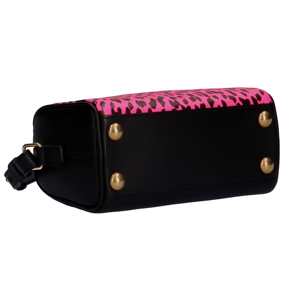 イヴサンローラン ベイビーダッフル ショルダーバッグ レザー ブラック YVES SAINT LAURENT 中古 美品 イヴサンローラン ベイビーダッフル ショルダーバッグ レザー ブラック YVES SAINT LAURENT 中古 美品
