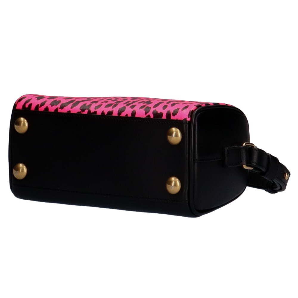 イヴサンローラン ベイビーダッフル ショルダーバッグ レザー ブラック YVES SAINT LAURENT 中古 美品 イヴサンローラン ベイビーダッフル ショルダーバッグ レザー ブラック YVES SAINT LAURENT 中古 美品