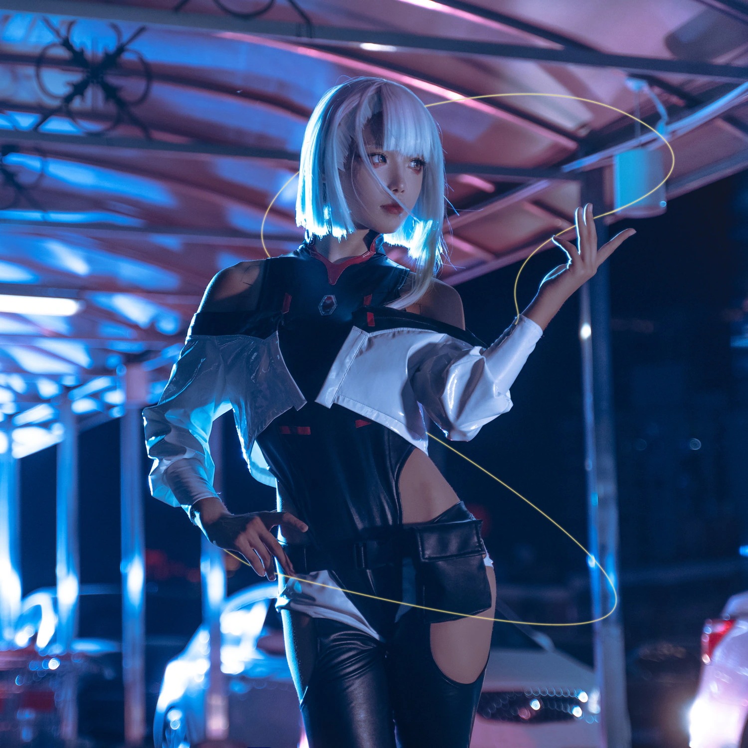 Cyberpunk: Edgerunners サイバーパンク:エッジランナーズ Lucy ルーシー コスプレ衣装 コスチューム イベント ハロウィン 仮装 変装 Cyberpunk: Edgerunners サイバーパンク:エッジランナーズ Lucy ルーシー コスプレ衣装 コスチューム イベント ハロウィン 仮装 変装