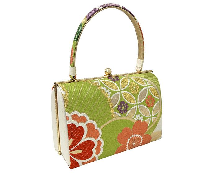 草履 バッグ 紗織 西陣織 帯地 草履バッグセット フォーマル パール