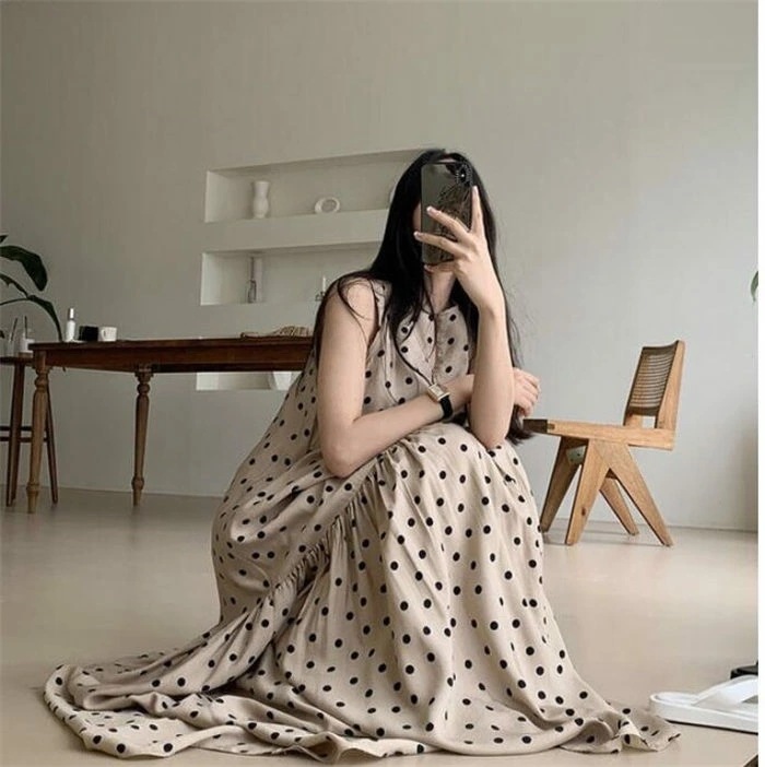 即納 ノースリーブワンピース レディース ロングワンピース マキシ丈 ロング丈 ティアードワンピース ノースリーブ ワンピ 水玉 体型カバー ゆったり ゆるっとワンピース シンプル かわいい 春 夏 即納 ノースリーブワンピース レディース ロングワンピース マキシ丈 ロング丈 ティアードワンピース ノースリーブ ワンピ 水玉 体型カバー ゆったり ゆるっとワンピース シンプル かわいい 春 夏