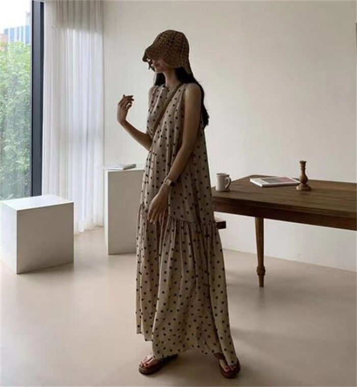 即納 ノースリーブワンピース レディース ロングワンピース マキシ丈 ロング丈 ティアードワンピース ノースリーブ ワンピ 水玉 体型カバー ゆったり ゆるっとワンピース シンプル かわいい 春 夏 即納 ノースリーブワンピース レディース ロングワンピース マキシ丈 ロング丈 ティアードワンピース ノースリーブ ワンピ 水玉 体型カバー ゆったり ゆるっとワンピース シンプル かわいい 春 夏