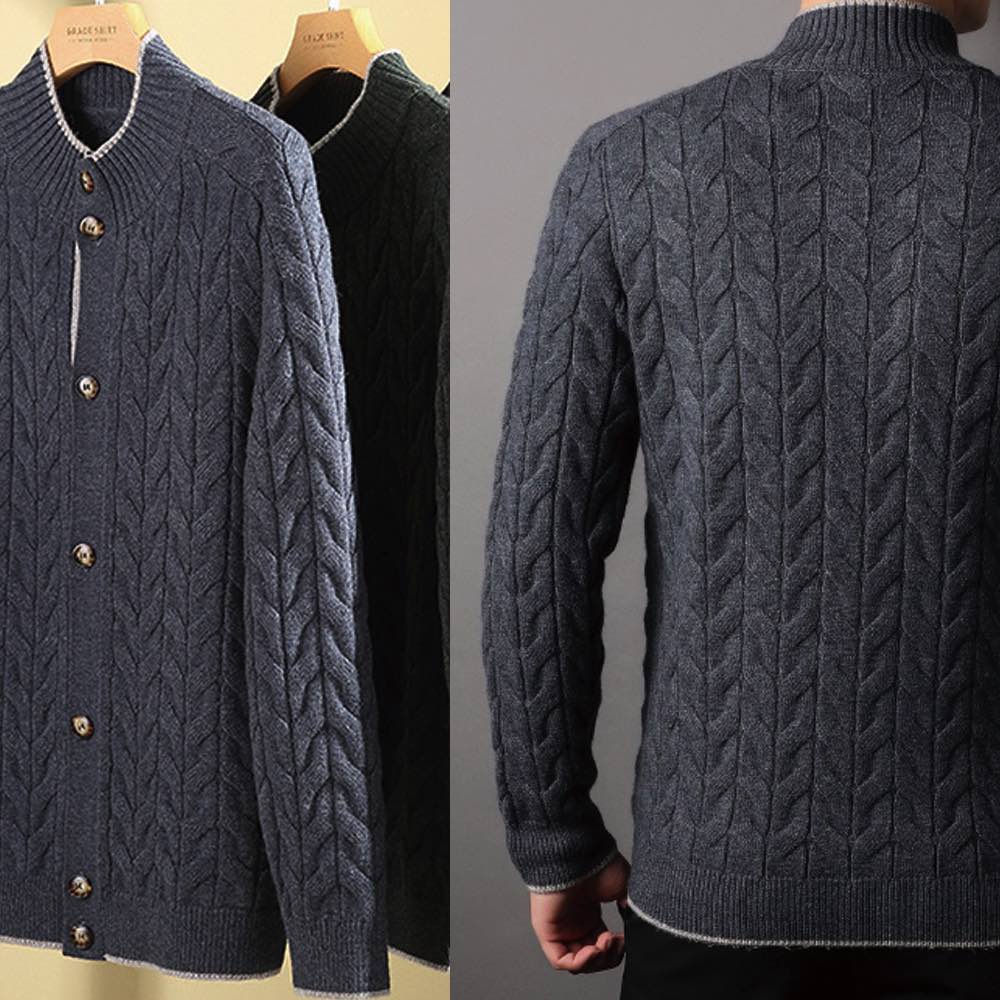 カーディガン メンズ ケーブルニットカーディガン 長袖 綿 オフィス 厚手 セーター 春 シニア ウール ゆったり ブランド ジャケット 秋 ビジネス おしゃれ 冬 学生 コーデ アウター ケーブル