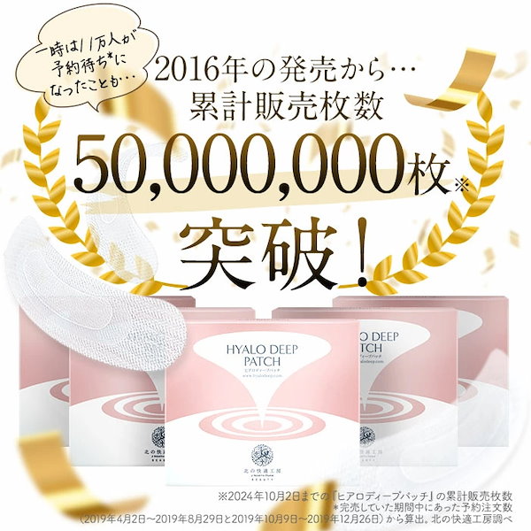 Qoo10] 北の快適工房 【公式】 ヒアロディープパッチ 売上世界