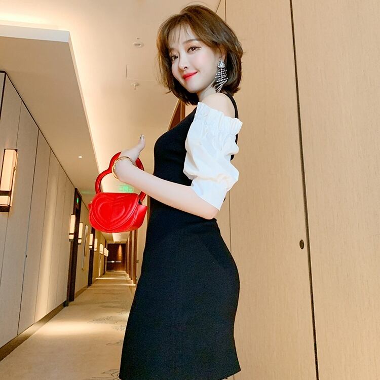 レディース ワンピース オフショルダー 萌袖 フリル フリル袖 大人可愛い きれいめ シンプル レディース ワンピース オフショルダー 萌袖 フリル フリル袖 大人可愛い きれいめ シンプル