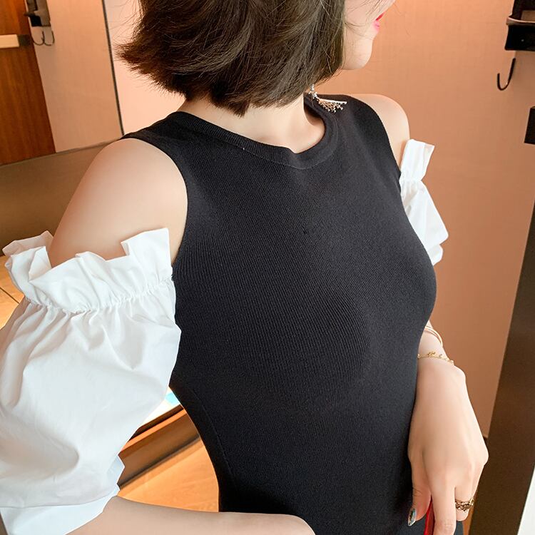 レディース ワンピース オフショルダー 萌袖 フリル フリル袖 大人可愛い きれいめ シンプル レディース ワンピース オフショルダー 萌袖 フリル フリル袖 大人可愛い きれいめ シンプル