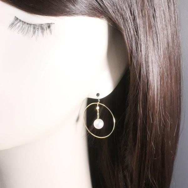 K10 10金 YG ピアス(片耳) パール総重量約1.1g 【中古】 K10 10金 YG ピアス(片耳) パール総重量約1.1g 【中古】