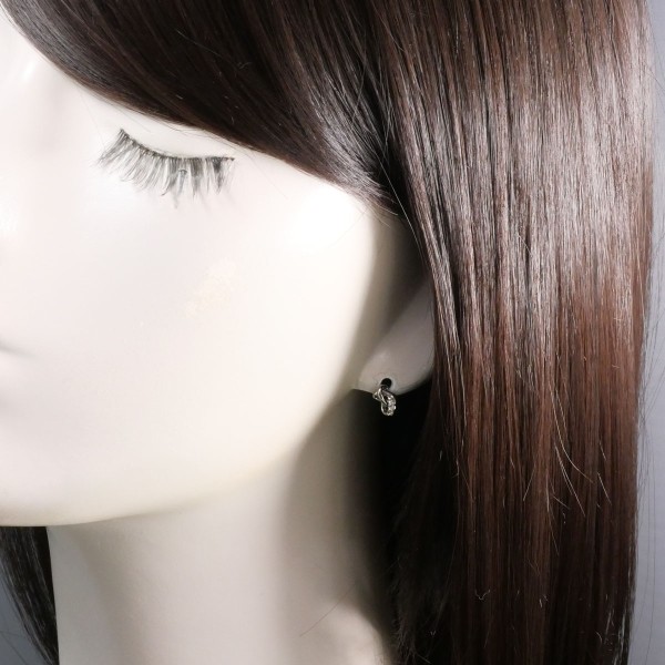 K14 14金 WG ホワイトゴールド ピアス ダイヤ 0.03 ×2 ジュエリー