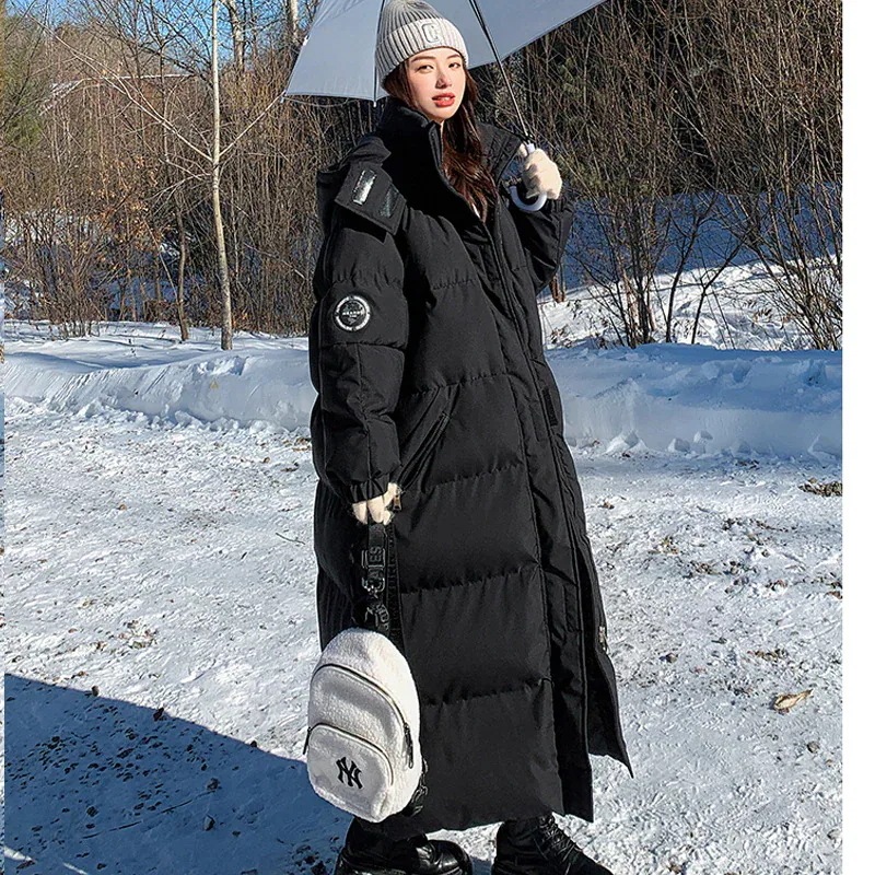 ブラックホワイト 中綿アウター レディース ロングタイプ ゆったり 厚手 oversize アウター ロング丈 トップス ブラックホワイト 中綿アウター レディース ロングタイプ ゆったり 厚手 oversize アウター ロング丈 トップス