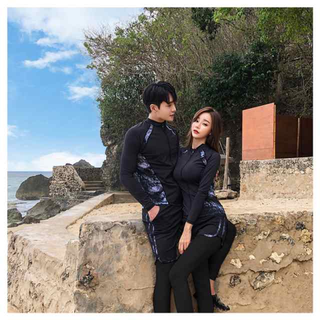 水着 レディース 体型カバー 5点セット 紫外線対策 UVカット 夏 夏服 カップル フィットネス プール 韓国風 競泳水着 おし