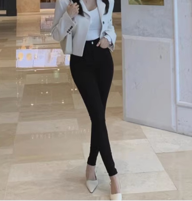 レディース パンツ ボトムス ロングパンツ ストレッチパンツ スキニーパンツ ロング アンクル丈 フルレングス タイト スリム 細身 スリムフィット ファスナー ポケット ハイウエスト 伸縮性