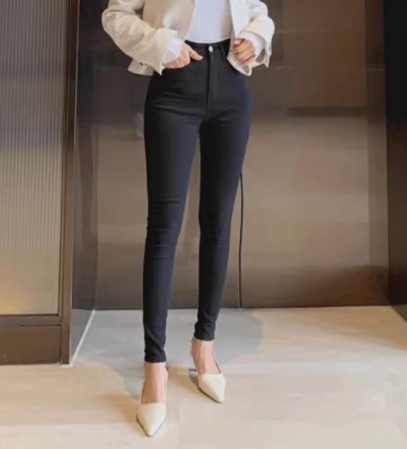 レディース パンツ ボトムス ロングパンツ ストレッチパンツ スキニーパンツ ロング アンクル丈 フルレングス タイト スリム 細身 スリムフィット ファスナー ポケット ハイウエスト 伸縮性