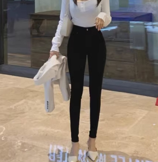 レディース パンツ ボトムス ロングパンツ ストレッチパンツ スキニーパンツ ロング アンクル丈 フルレングス タイト スリム 細身 スリムフィット ファスナー ポケット ハイウエスト 伸縮性