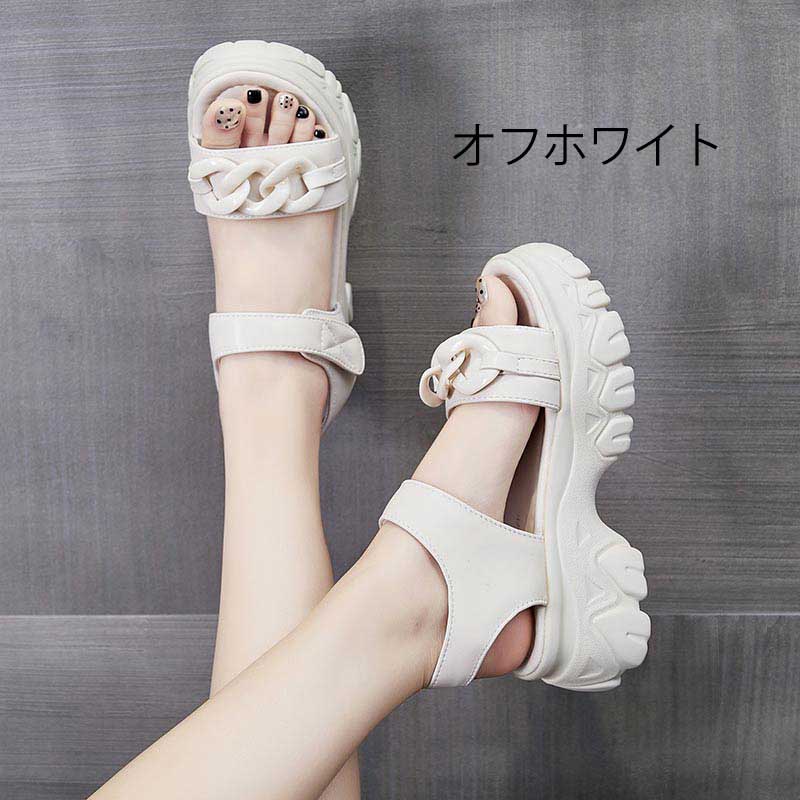 厚底サンダル レディース 歩きやすい スポーツサンダル ヒール5cm ベルト コンフォート 歩きやすい 軽量 美脚効果 スポサン ビーチサンダル 厚底靴 カジュアル 夏 黒 ホワイト 21.5 22. 厚底サンダル レディース 歩きやすい スポーツサンダル ヒール5cm ベルト コンフォート 歩きやすい 軽量 美脚効果 スポサン ビーチサンダル 厚底靴 カジュアル 夏 黒 ホワイト 21.5 22.