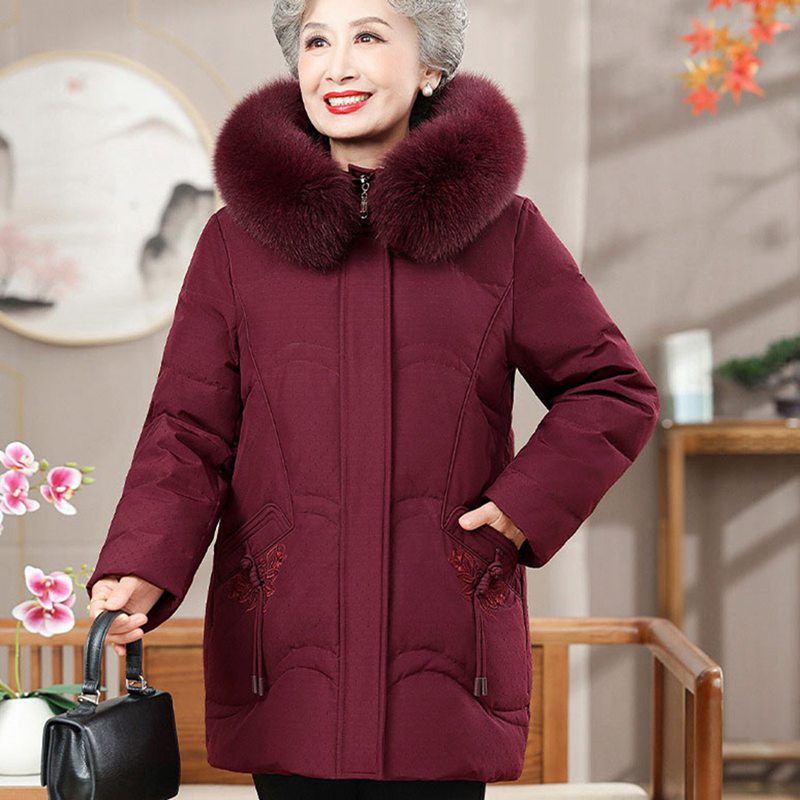 レディースアウタージャケット ジャケット レディース ファー付き 刺繍 花 ポケット 中綿入り 中綿コート 長袖 綿服 アウター コート 保温性 耐洗 婦人 シニアアウター 秋冬用 中高年 用 トレン レディースアウタージャケット ジャケット レディース ファー付き 刺繍 花 ポケット 中綿入り 中綿コート 長袖 綿服 アウター コート 保温性 耐洗 婦人 シニアアウター 秋冬用 中高年 用 トレン