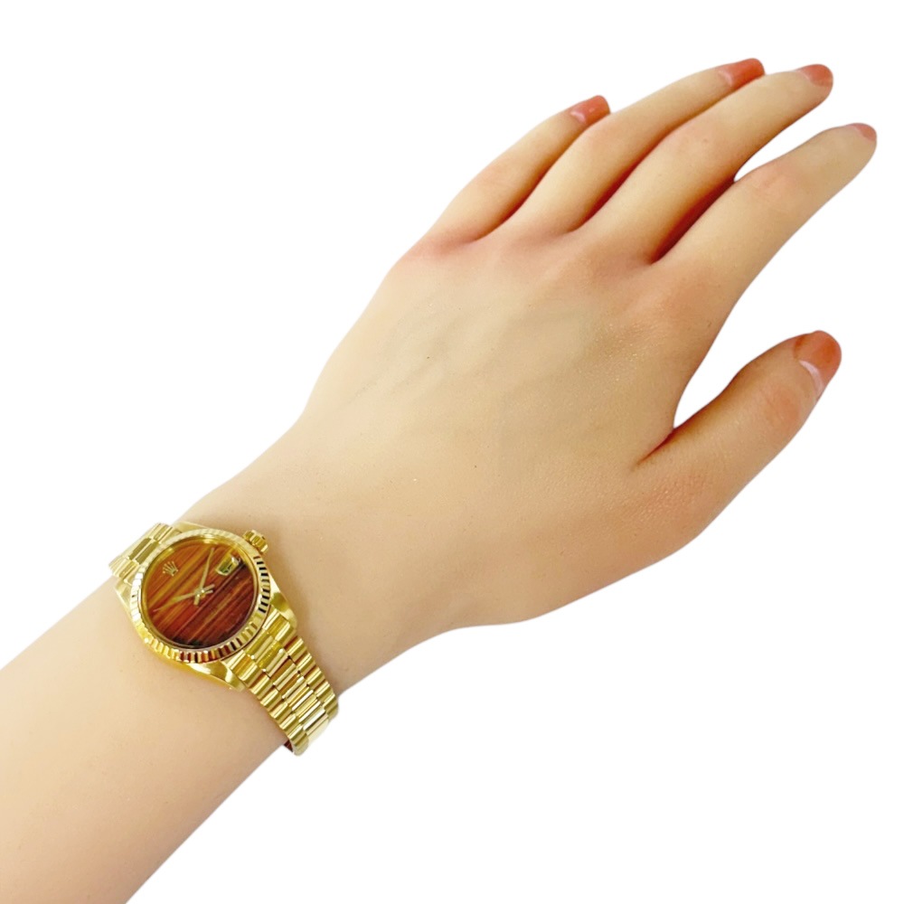 ロレックス デイトジャスト オイスターパーペチュアル 腕時計 18金 K18イエローゴールド 6917 自動巻き 1年保証 ROLEX 中古 ロレックス デイトジャスト オイスターパーペチュアル 腕時計 18金 K18イエローゴールド 6917 自動巻き 1年保証 ROLEX 中古