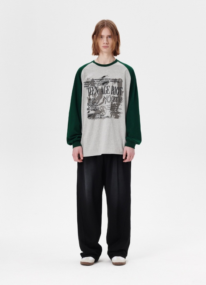 [mahagrid] YOUTH RAGLAN LS TEE