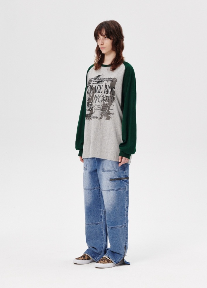 [mahagrid] YOUTH RAGLAN LS TEE