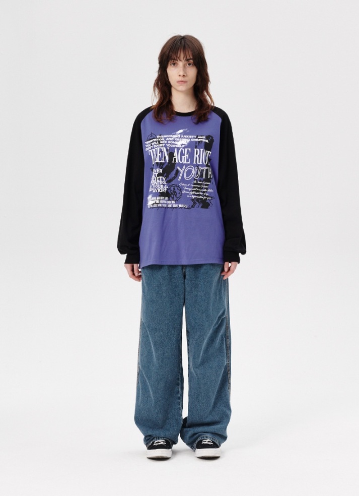 [mahagrid] YOUTH RAGLAN LS TEE