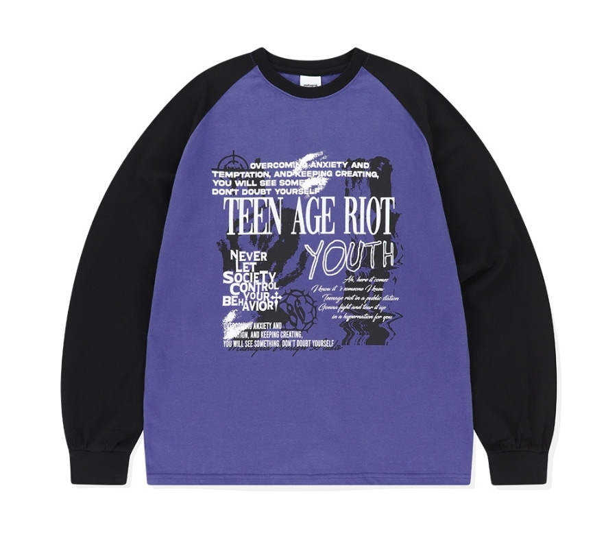 [mahagrid] YOUTH RAGLAN LS TEE