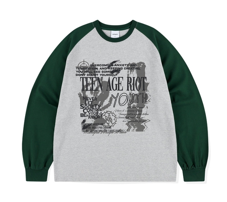 [mahagrid] YOUTH RAGLAN LS TEE