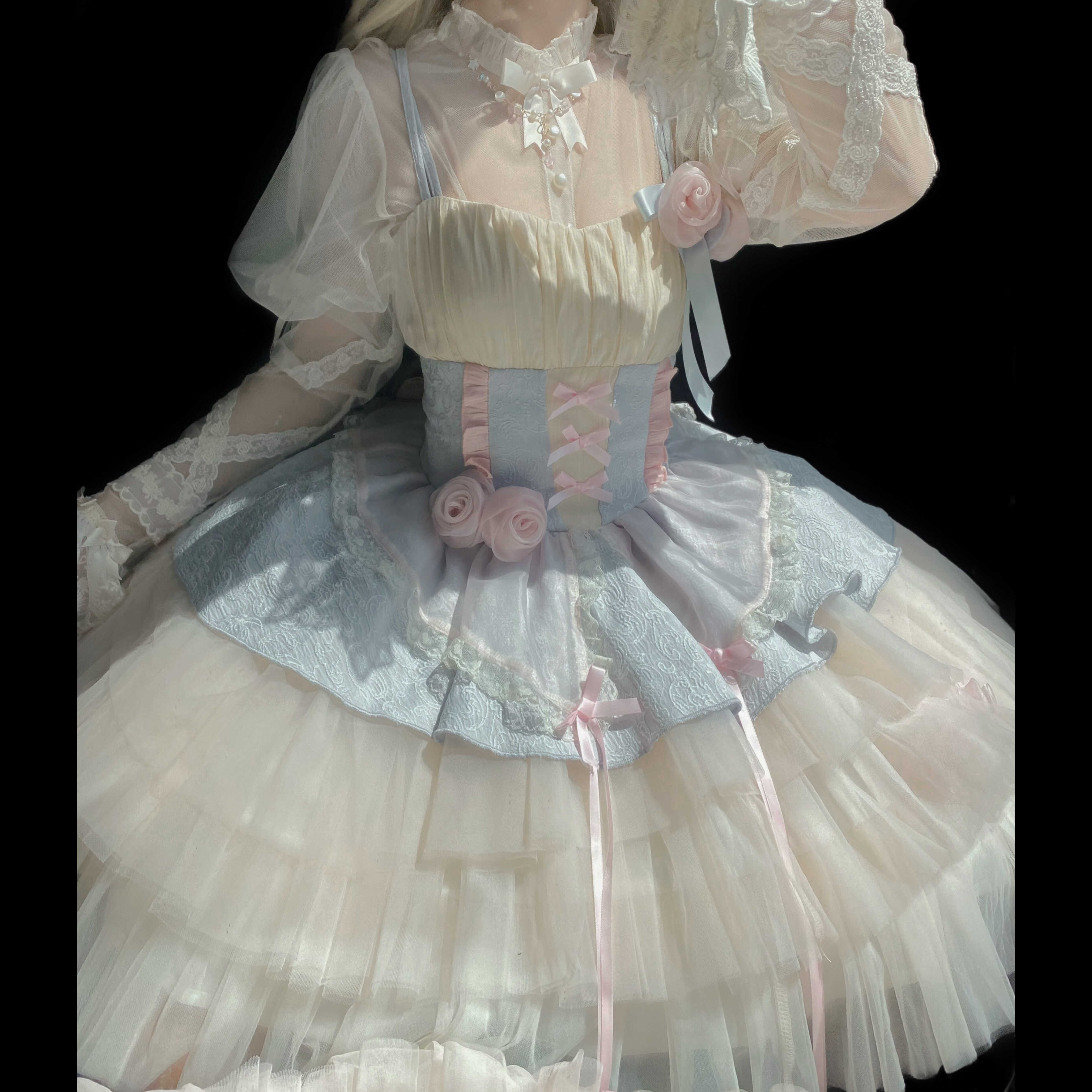 正規品ほろ酔いローズlolitaバレエ犬ショートロリータケーキキャミソールワンピース 正規品ほろ酔いローズlolitaバレエ犬ショートロリータケーキキャミソールワンピース